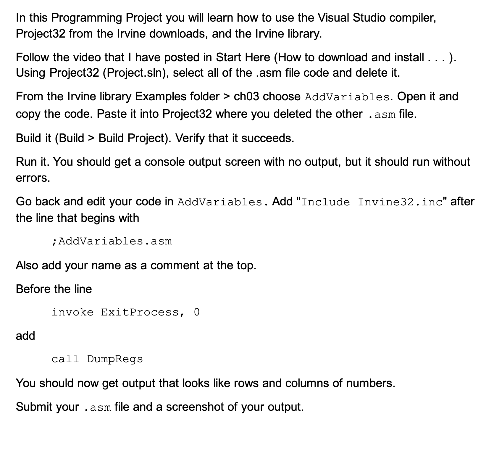 Solved In this Programming Project you will learn how to use | Chegg.com