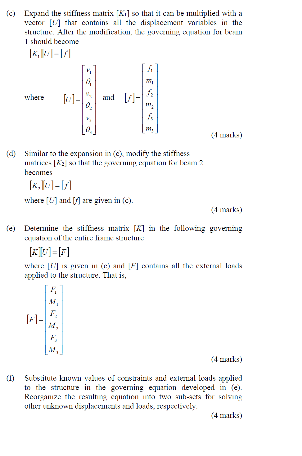 Solved 5. Figure 1 shows a beam structure that is formed | Chegg.com
