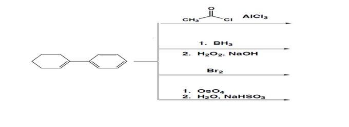 Solved FO 요 AICI CH3 C CI 1. BH, 2. H2O2, NAOH Brz 1. OOO4 | Chegg.com