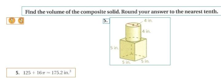 Solved Find the volume of the composite solid. Round your | Chegg.com