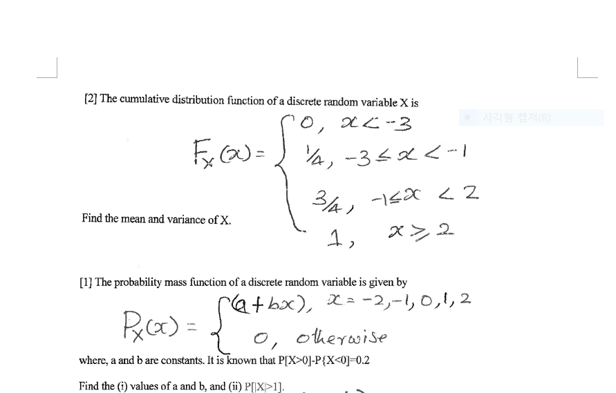 Solved 2 The Cumulative Distribution Function Of A Disc Chegg Com