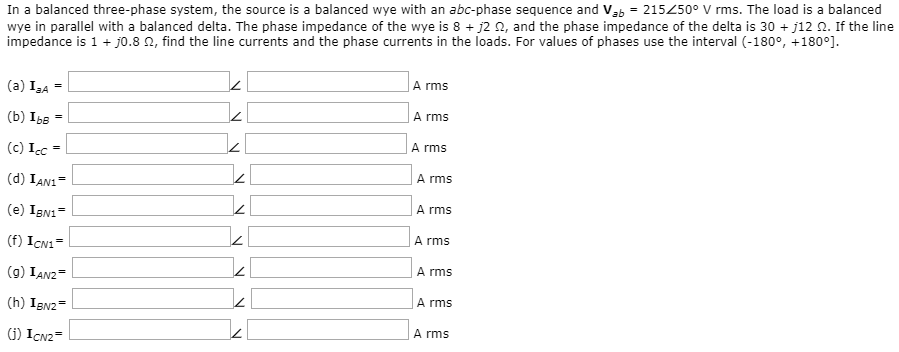 Solved In a balanced three-phase system, the source is a | Chegg.com