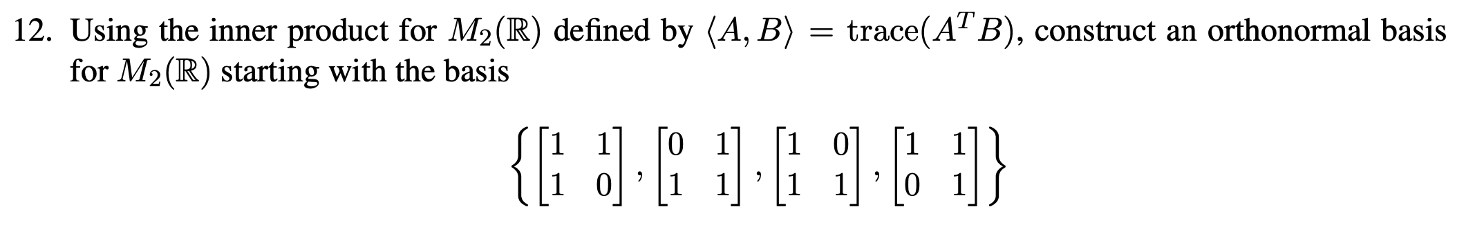 Solved This is for a linear algebra course. Please be as | Chegg.com