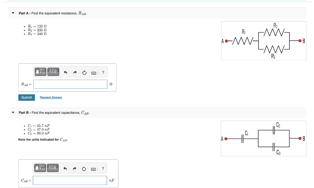 Solved Part A - Find the equivalent resistance, RAB • R = | Chegg.com