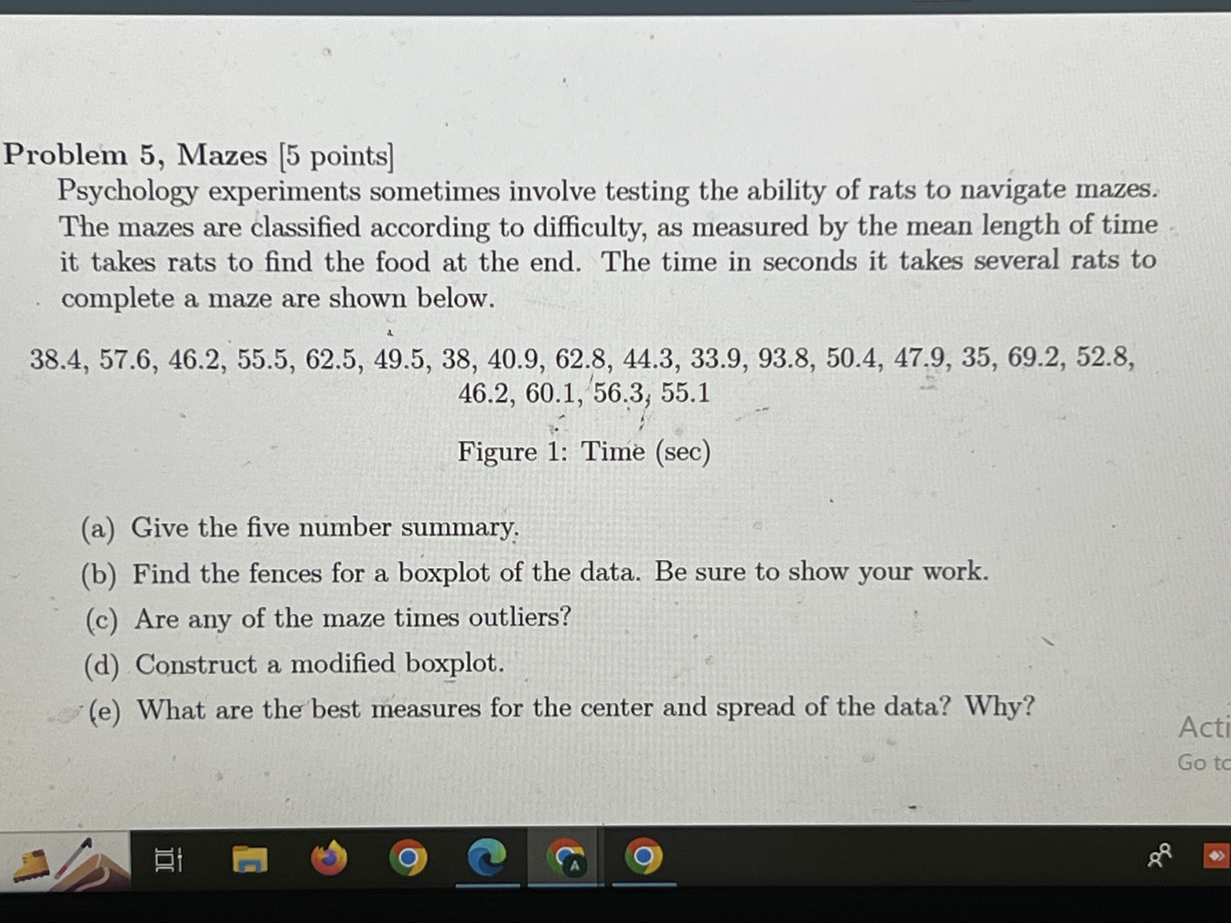 Problem 5, Mazes [5 points] Psychology experiments