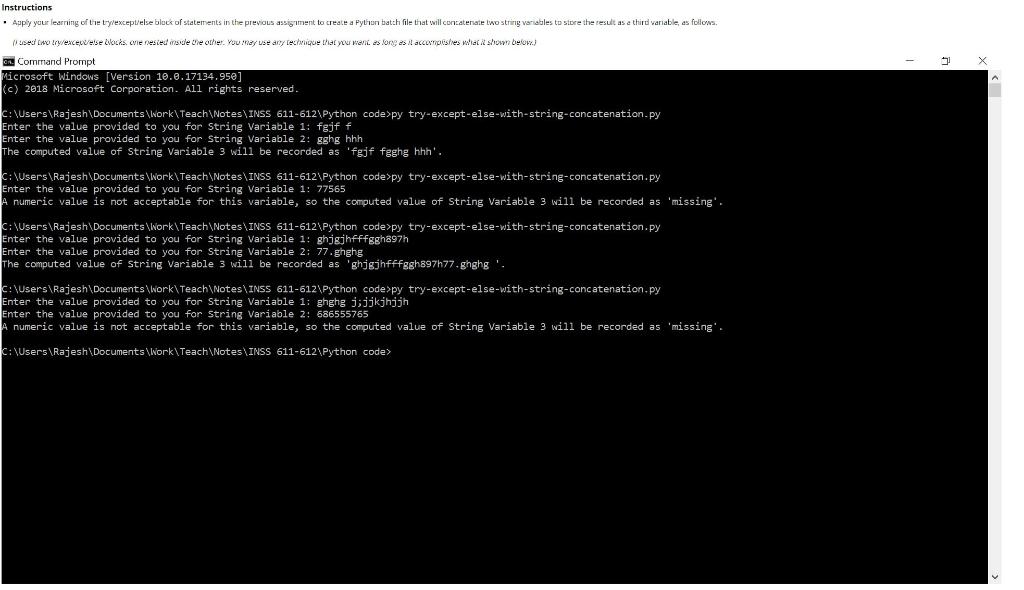 Solved How can I create a python Script to get the below | Chegg.com