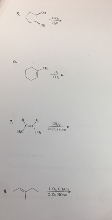 Solved Predict The Products Of Each Reaction Below Indicate 1521