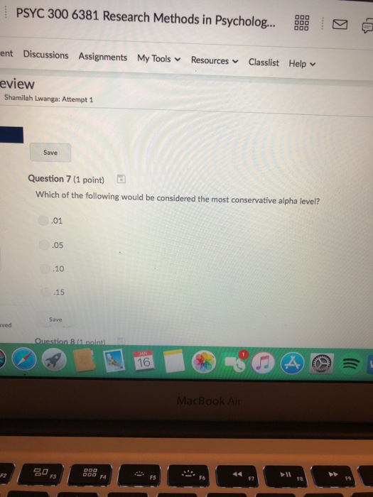 Solved PSYC 300 6381 Research Methods in Psycholog 000 ( ent | Chegg.com