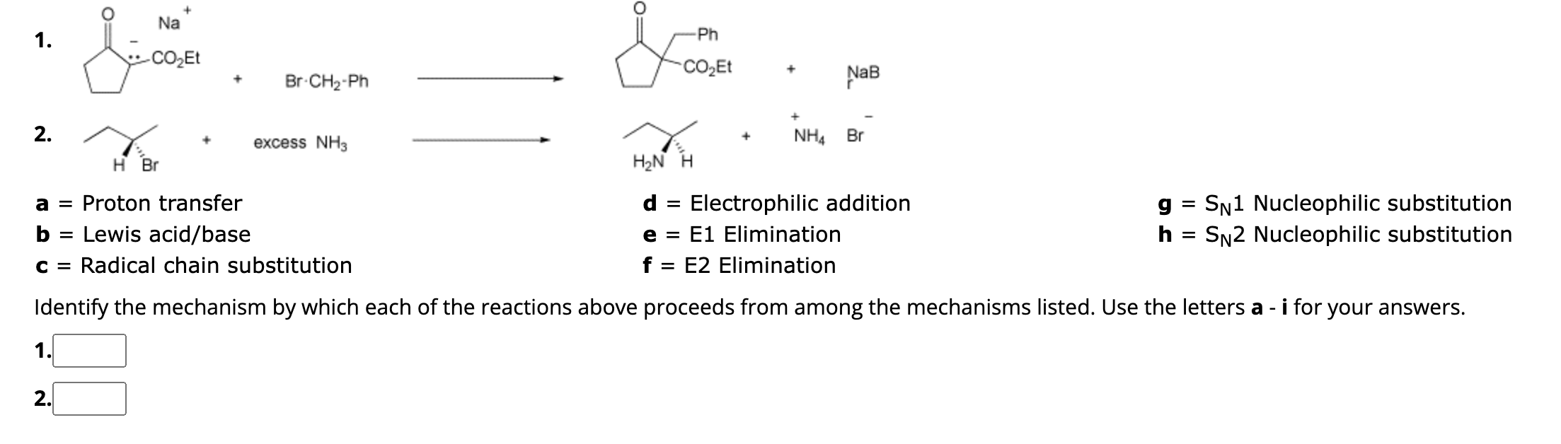 Solved a= ﻿Proton transferd= ﻿Electrophilic additiong=SN1 | Chegg.com