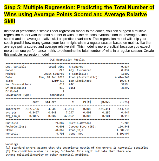 Solved Project Three: Simple Linear Regression and Multiple | Chegg.com