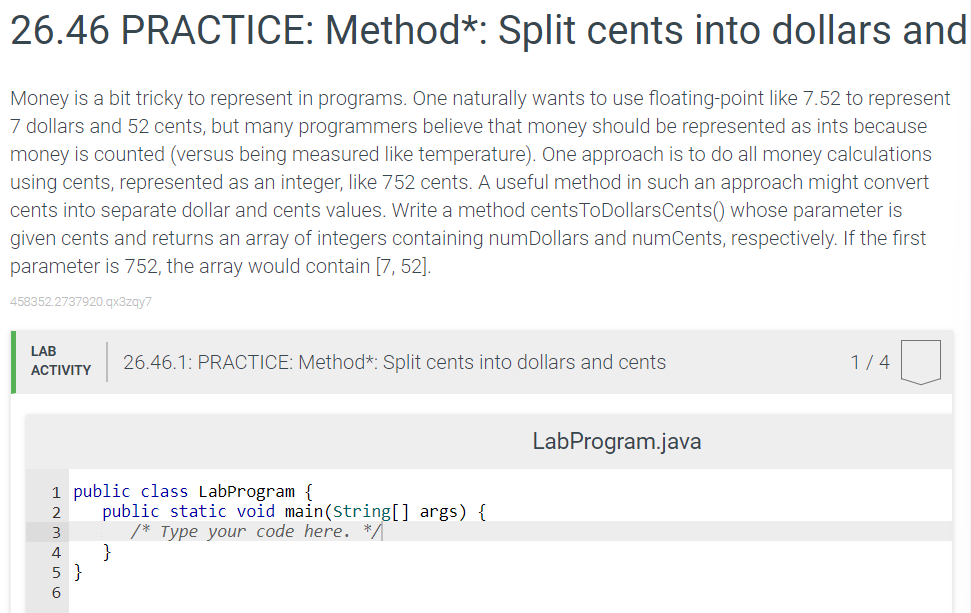 Solved In JAVA, please. *Note: program will be tested with | Chegg.com