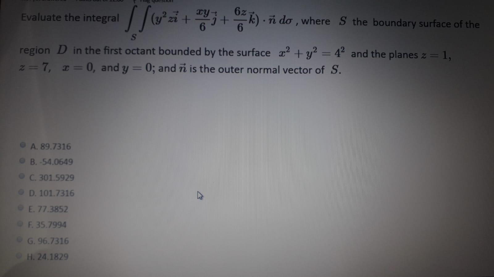 Solved Evaluate The Integral Wa 3 7 A Do Where S The Chegg Com