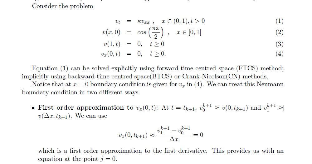 Utc Problem Solving Solved Consider the problem Ut = KUTC) (1) C I E (0,1),t> 0 | Chegg.com