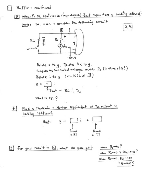 Solved Consider the following buffer circuit: [a Relate y to | Chegg.com