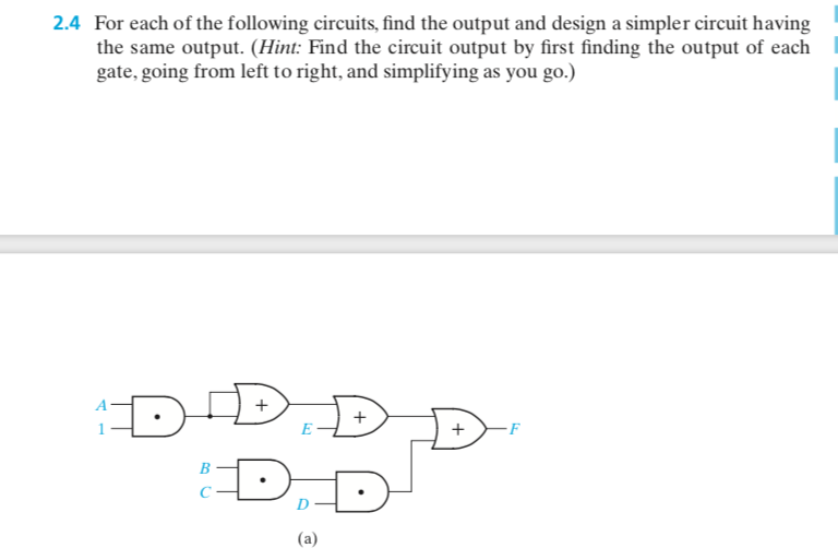 Solved 2.4 For Each Of The Following Circuits, Find The | Chegg.com