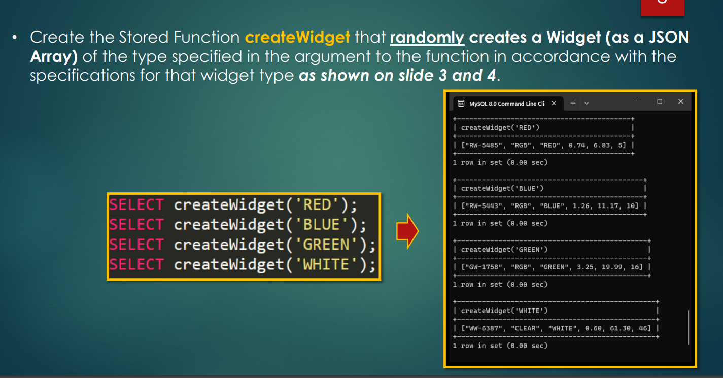 Solved Red Widget Attributes: - WID...starts with 'RW-' | Chegg.com