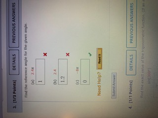 Solved Find the reference angle for the given angle. (a) | Chegg.com