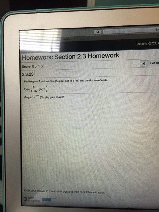 homework questions section 2