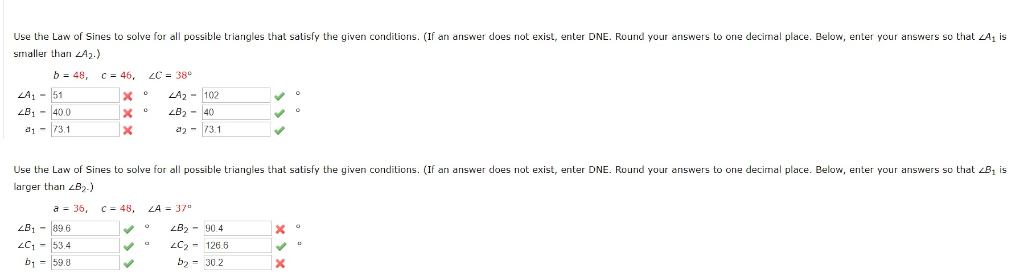 solved-use-the-law-of-sines-to-solve-for-all-possible-chegg