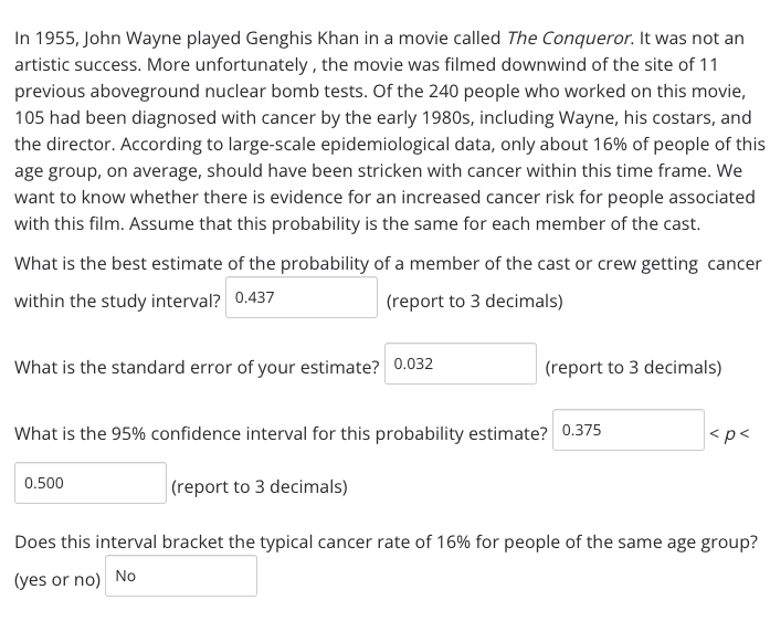 [Solved] In 1955, John Wayne played Genghis Khan in a mov