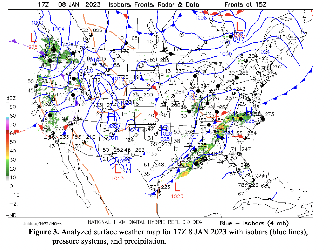 pressure systems, and precipitation.