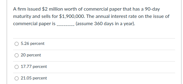 solved-a-firm-issued-2-million-worth-of-commercial-paper-chegg