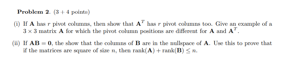 Solved Problem 2. ( 3+4 ﻿points | Chegg.com