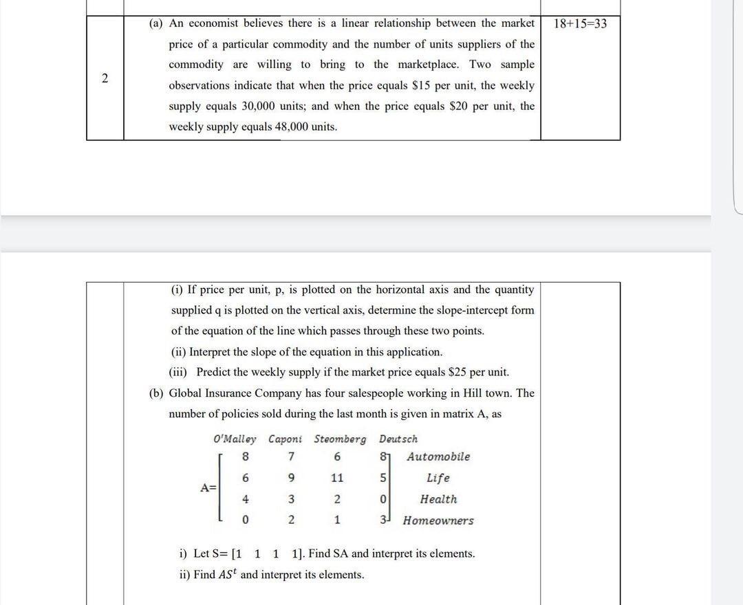 Solved solve it step by step and show all the work on a | Chegg.com