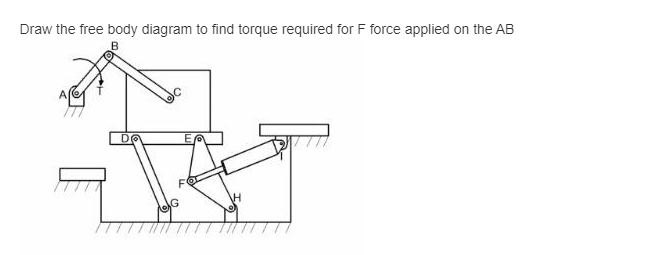 Solved Draw the free body diagram to find torque required | Chegg.com