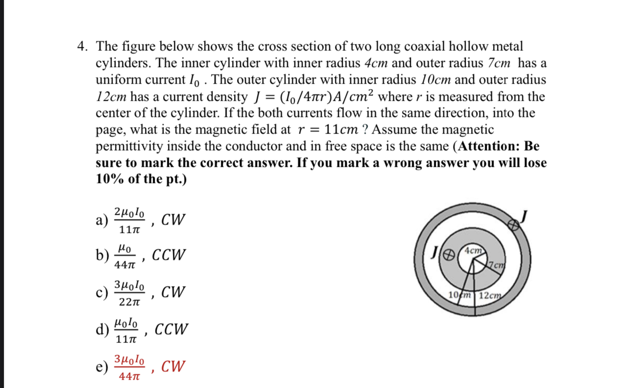 Solved 4. The figure below shows the cross section of two | Chegg.com