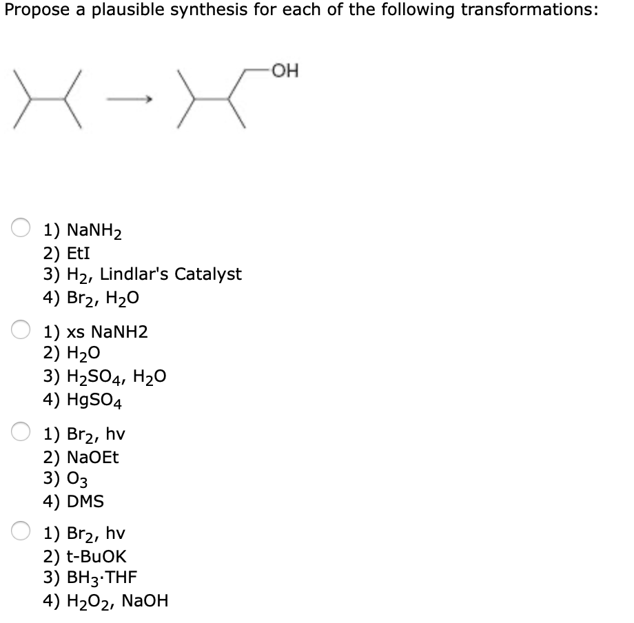 Solved Propose a plausible synthesis for each of the | Chegg.com