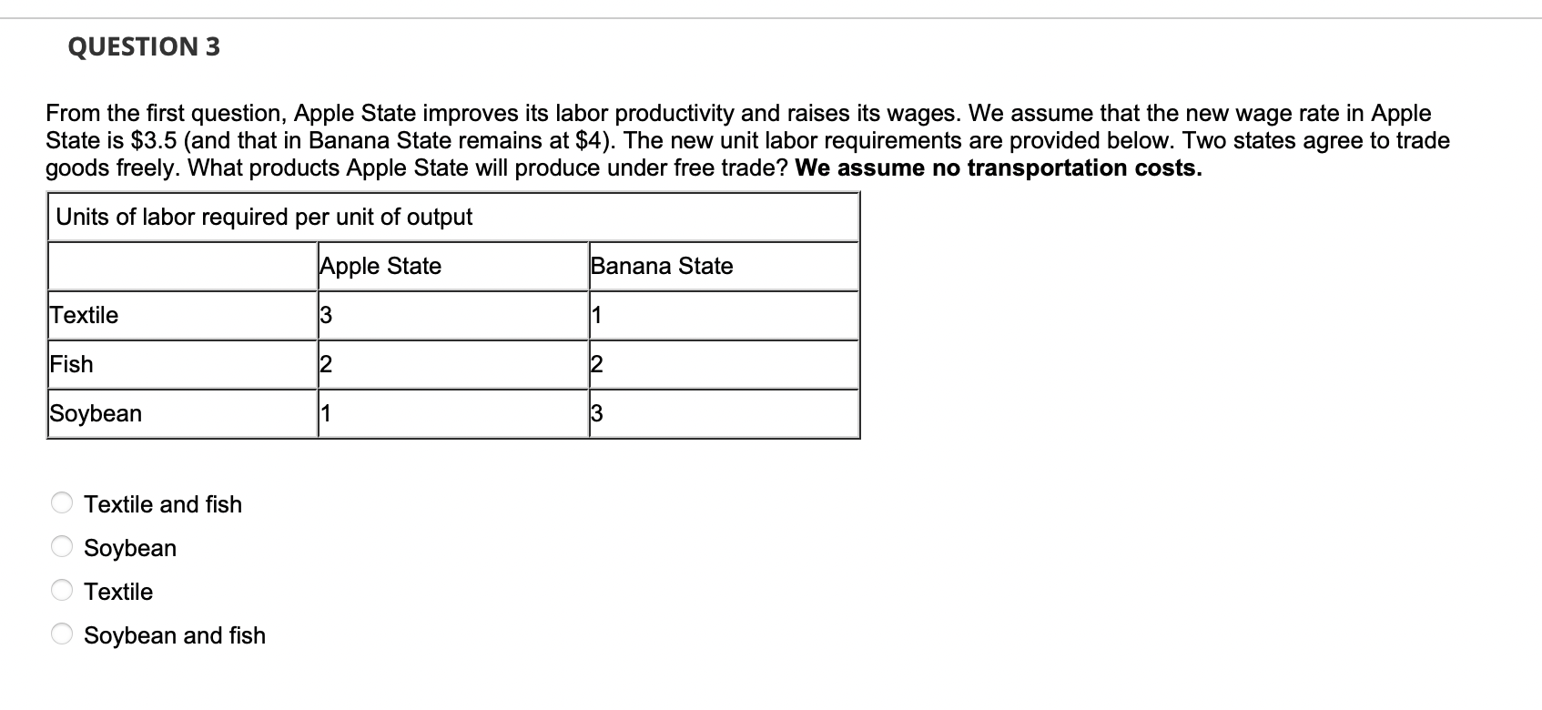 We have two states Apple State and Banana State.