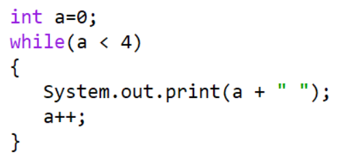 Solved int a=0; while(a