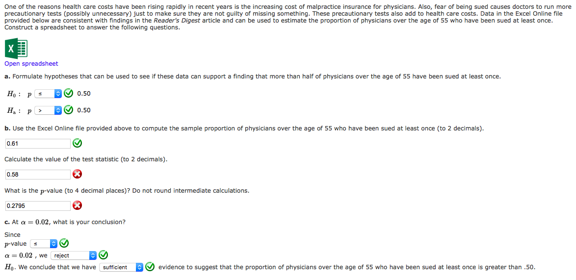 Solved One of the reasons health care costs have been rising