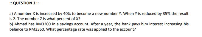 when a number is increased by 35 the result is 38