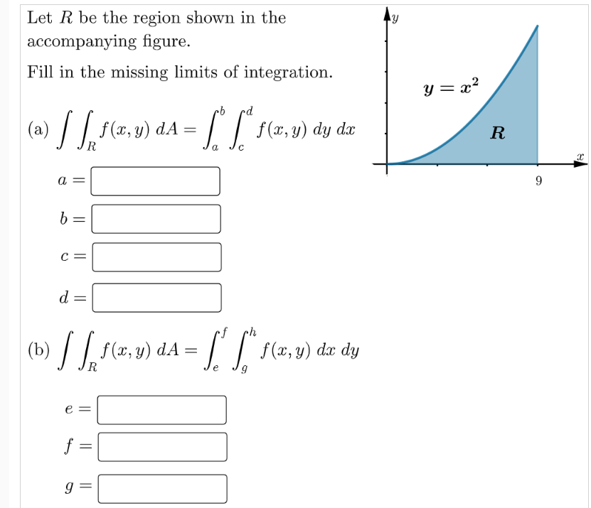 Solved Y Let R be the region shown in the accompanying | Chegg.com