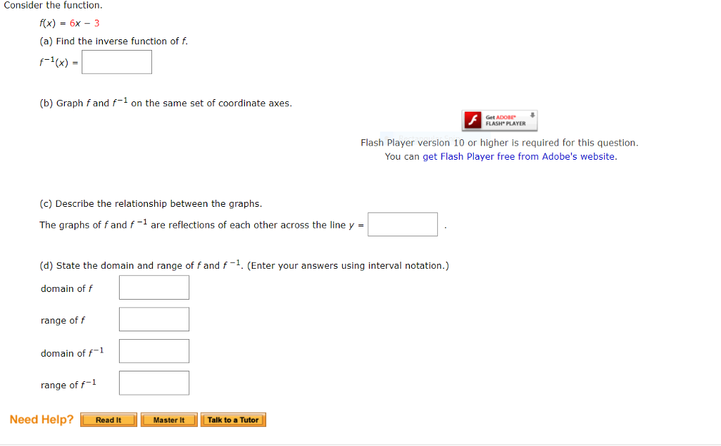 solved-consider-the-function-f-x-6x-3-a-find-the-inverse-chegg