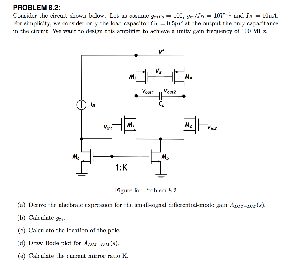 PROBLEM 8.2: Consider the circuit shown below. Let us | Chegg.com