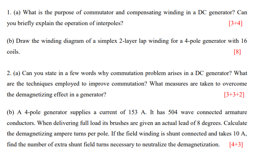 Solved 1. (a) What is the purpose of commutator and