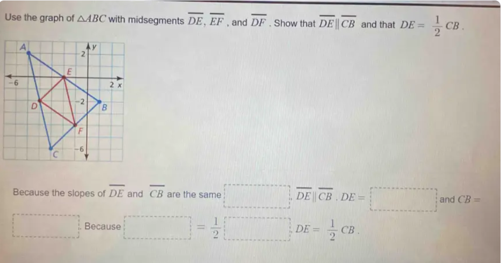 Solved Use The Graph Of Abc ﻿with Midsegments