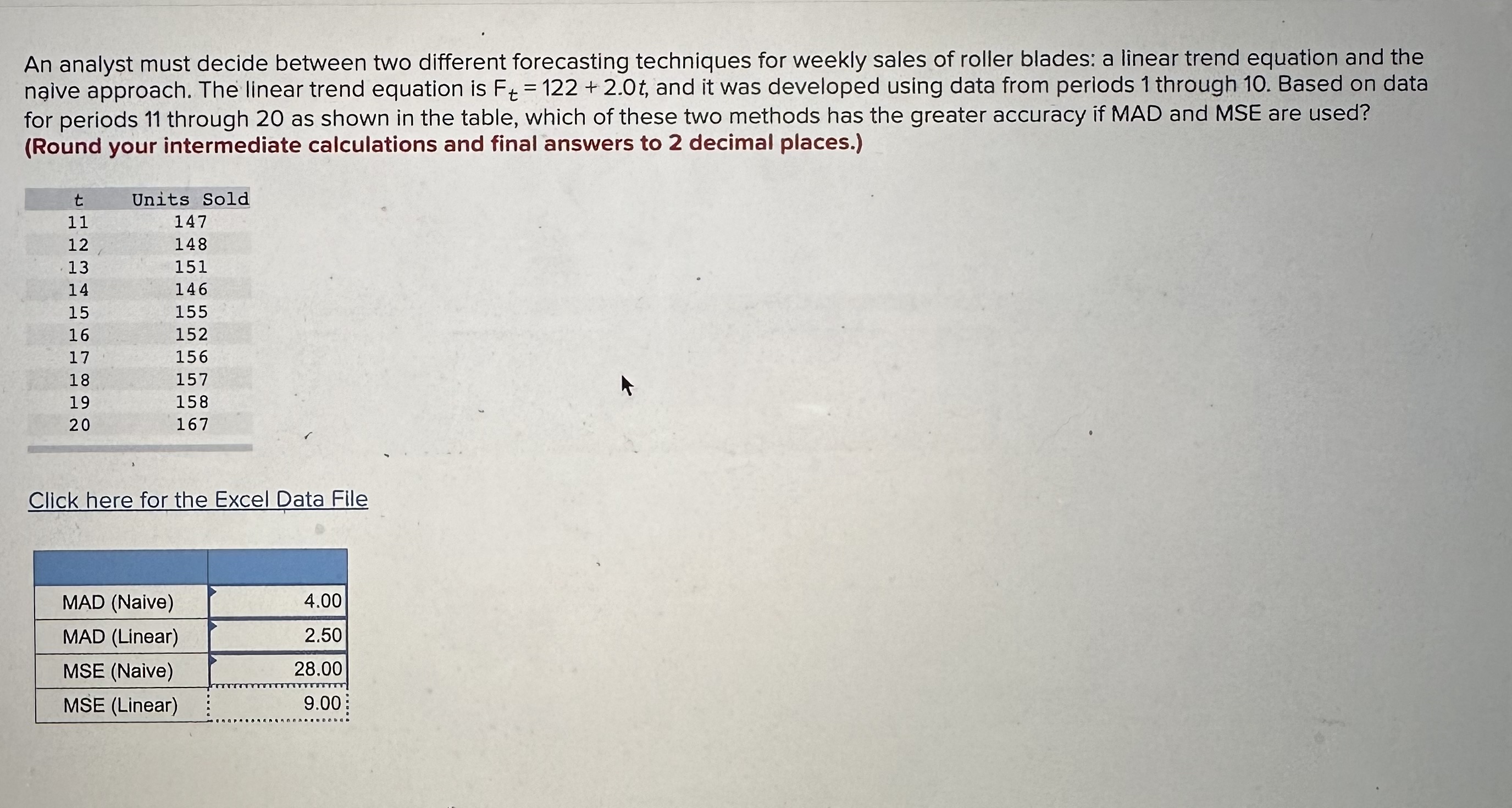 Solved An analyst must decide between two different | Chegg.com