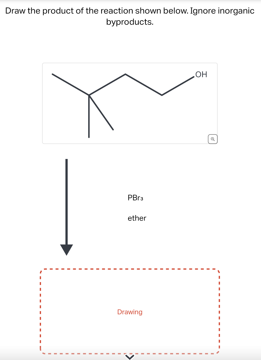 Solved Draw the product of the reaction shown below. Ignore | Chegg.com