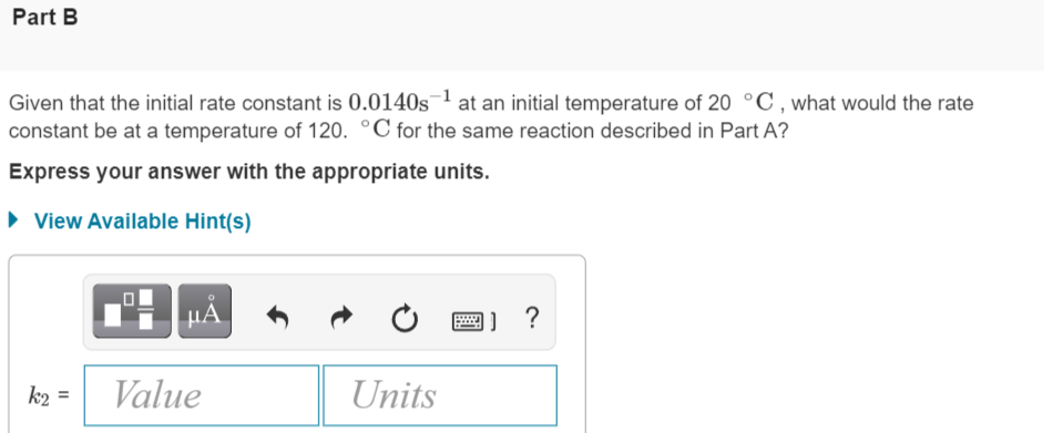 Solved Part A The Activation Energy Of A Certain Reaction Is | Chegg.com