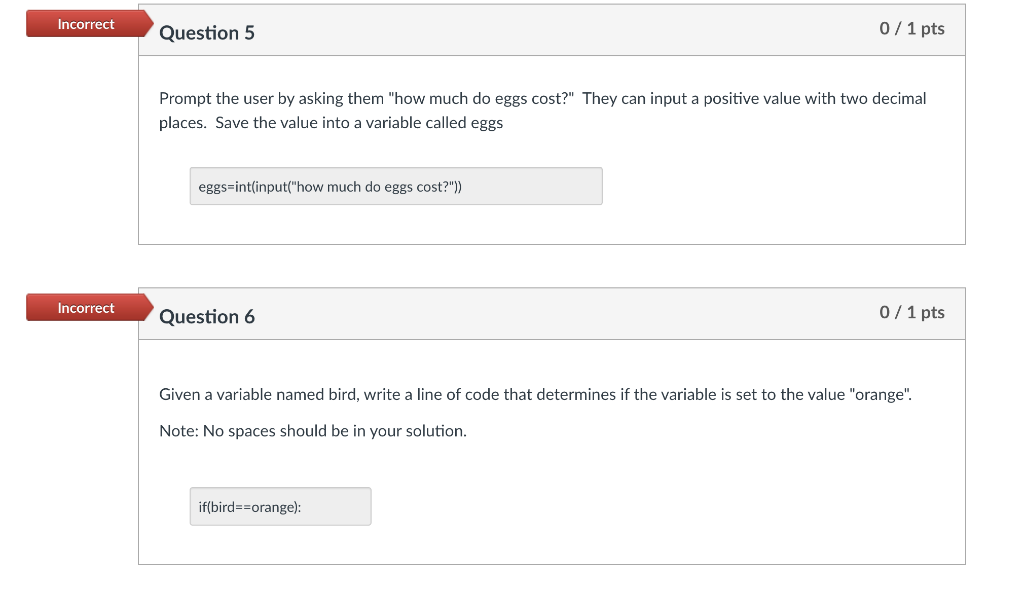 Solved Prompt the user by asking them "how much do eggs | Chegg.com