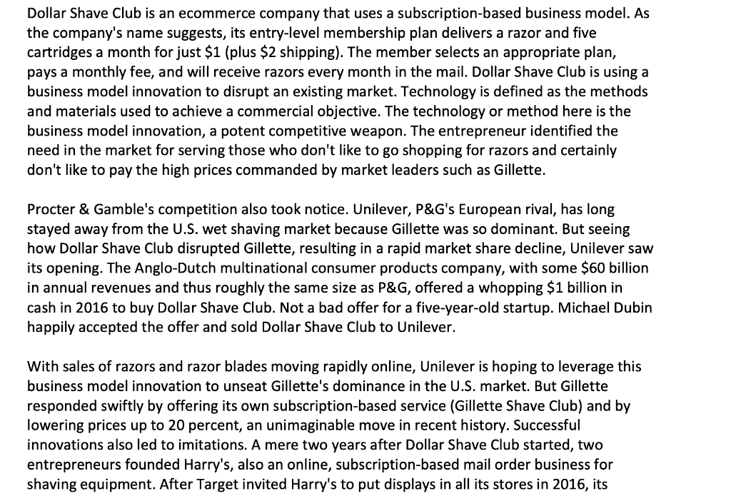 Solved Rothaermel, F. T. (2021) Business Model Innovation: | Chegg.com