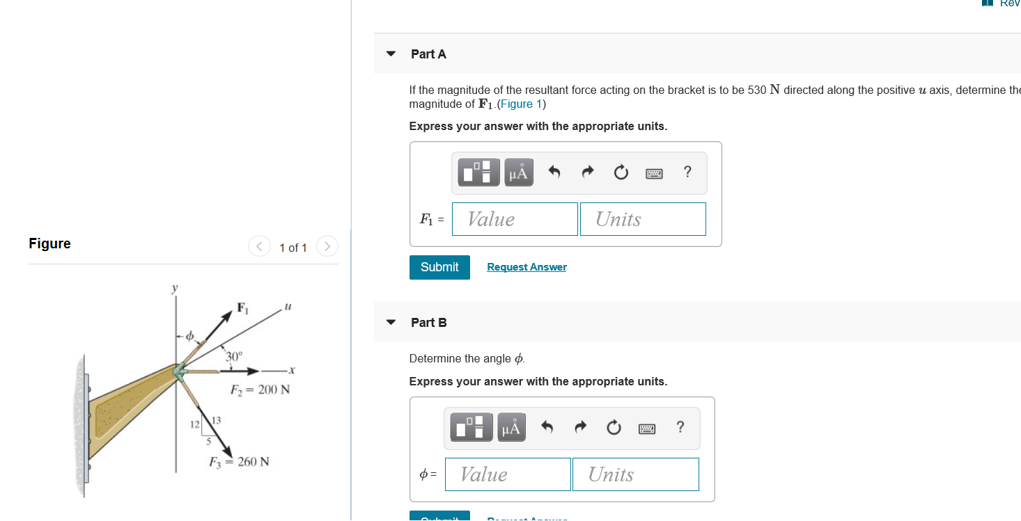 Solved Rev Part A If the magnitude of the resultant force | Chegg.com