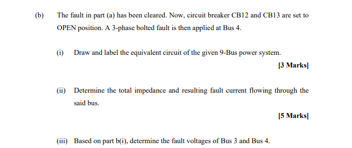 Solved (a) Figure 1 shows a 9-Bus power system network. The | Chegg.com