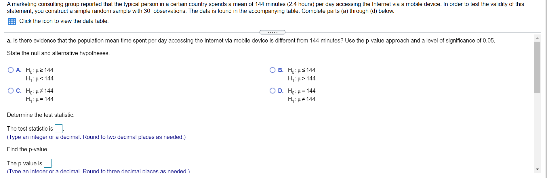 Solved A Marketing Consulting Group Reported That The Chegg