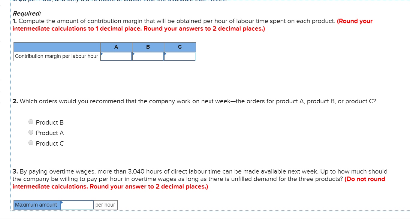 Solved The Following Are The Selling Price, Variable Costs, | Chegg.com