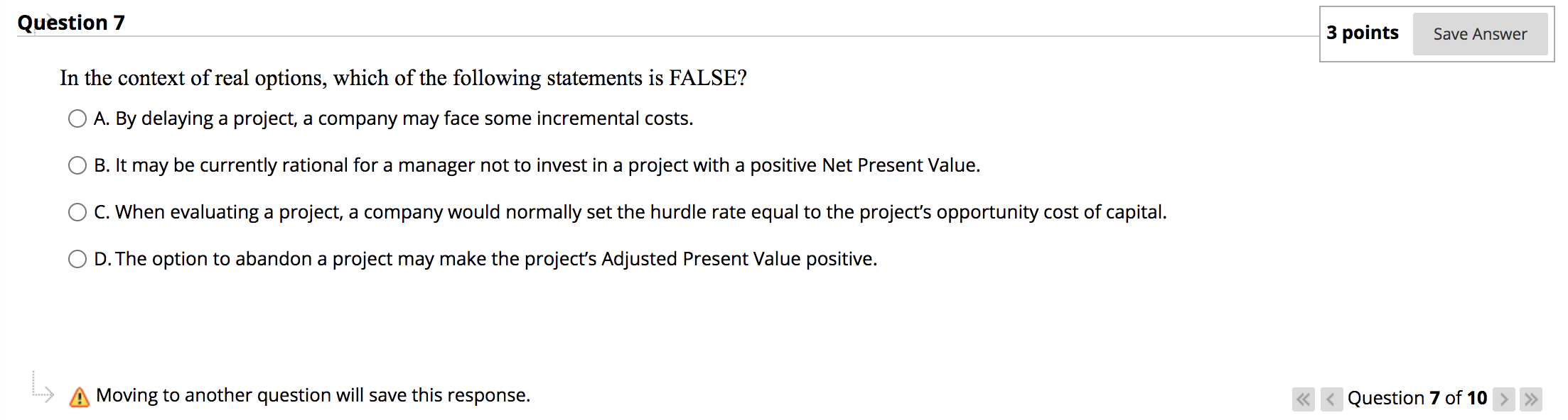 Solved Question 7 3 points Save Answer In the context of | Chegg.com